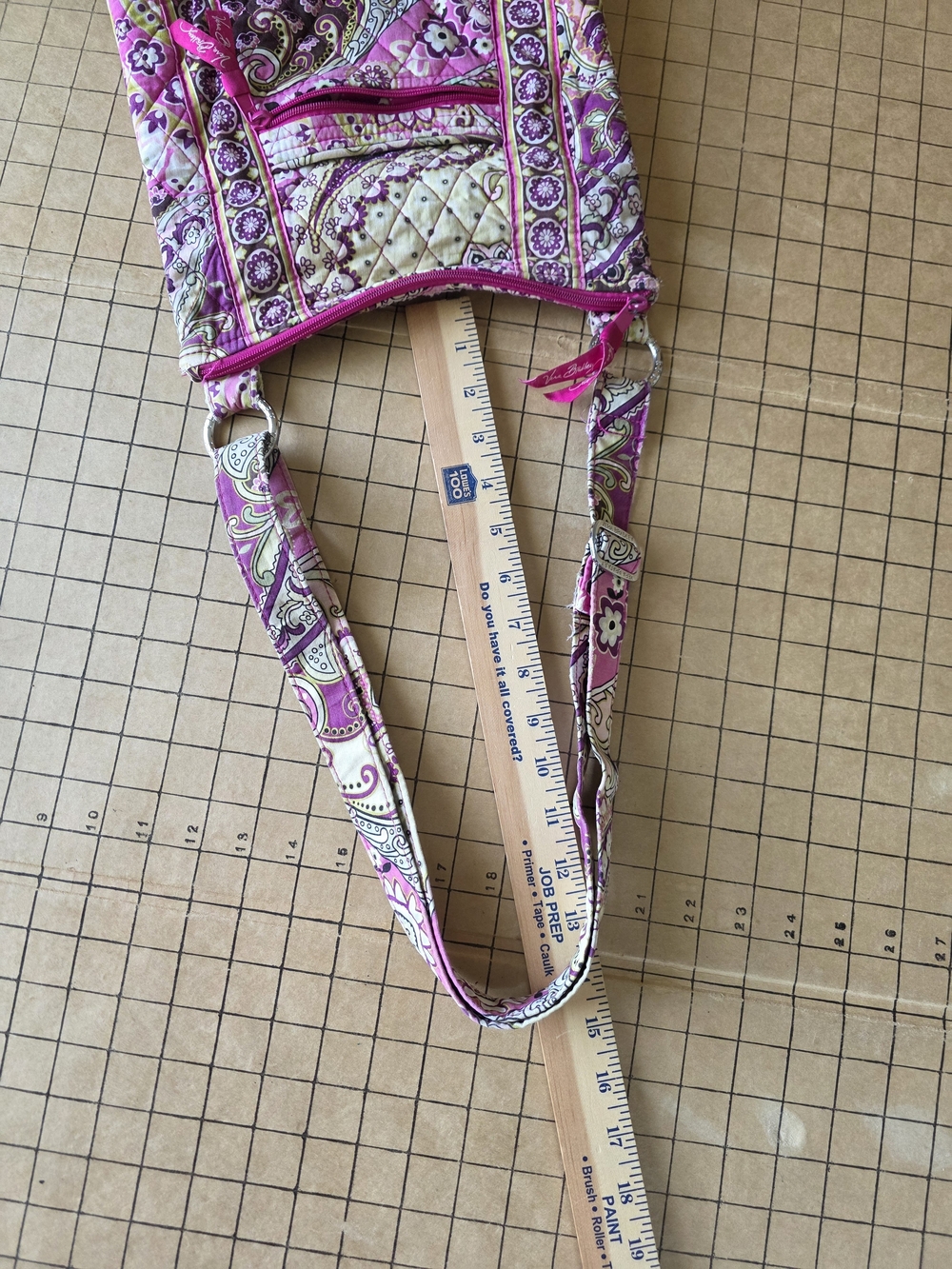 Vera Bradley Classic Hipster Crossbody Bag in "Very Berry Paisley" (Retired) - Picture 15 of 16